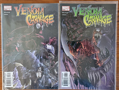 Venom vs Carnage 3 & 4 NM KEY 1st Appearance Toxin MARVEL Milligan Crain COMIC