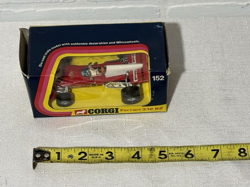1:43 Corgi 152 Ferrari 312 B2 Britax Shell Formula 1 Race Car NIB Mettoy 1973 - Picture 12 of 12