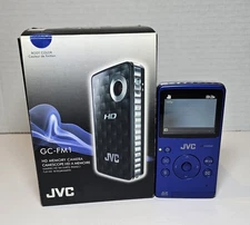 JVC HD Memory Camcorder Camera Model GC-FM1AU - Original Box & Cables - Tested