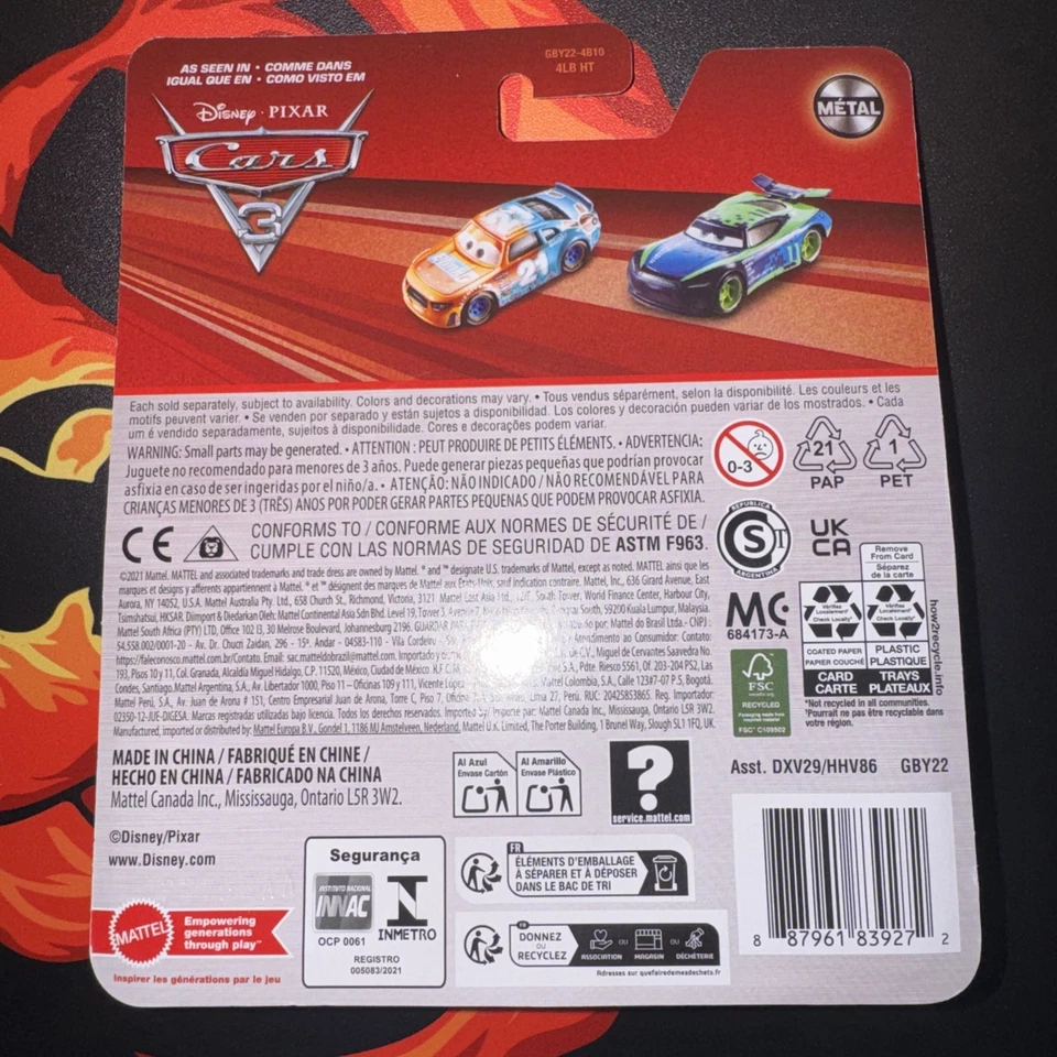 DISNEY / PIXAR CARS 2026 SPEEDY COMET DIECAST METAL CAR - Cars 3 Mint - Image 3 of 3
