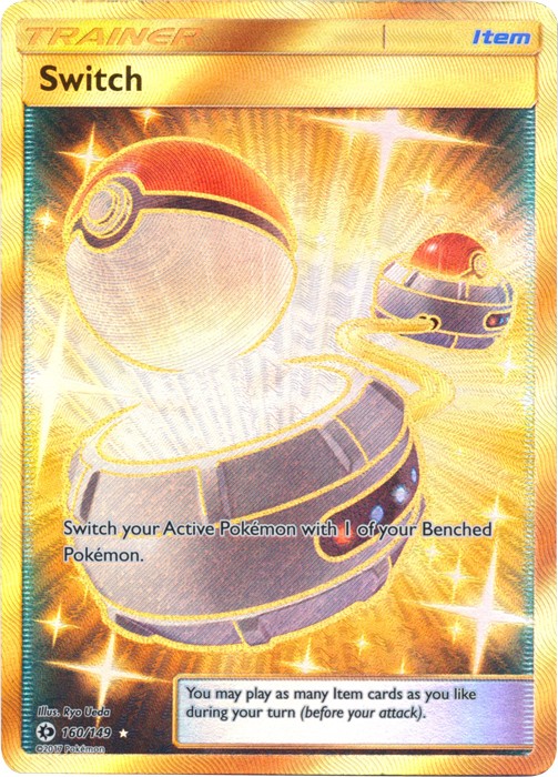 1x Switch - 160/149 - Secret Rare Lightly Played Pokemon SM01 - Sun & Moon Base
