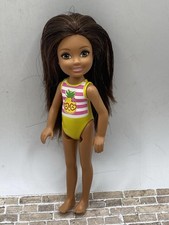 2016 Barbie Club Chelsea 5.5" Doll Yellow Pineapple Swimsuit Mattel