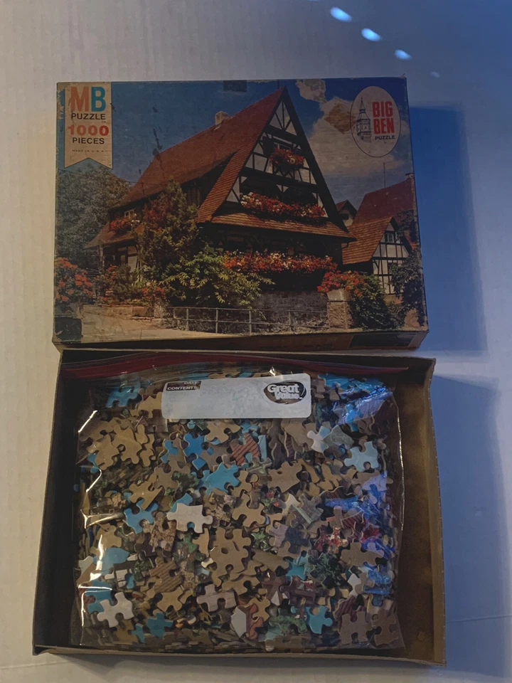 1000 Piece Puzzle German Splendor Milton Bradley #22 1975 *Read* - Image 2 of 4