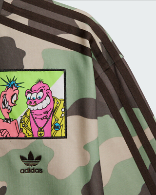 adidas 刺繍スタジャン　jeremy scott 超希少！】サンプル品 アディダス ジェレミースコット スタジャン 刺繍