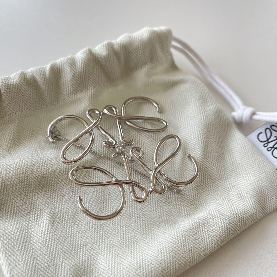 【関税&送料込】Loewe Loewe Anagram Brooch Accessories Available Loewe Anagram Brooch Silver | eBay