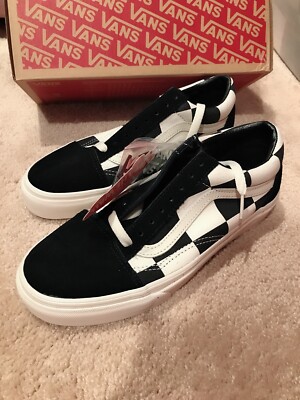 VANS Old Skool Oversize Checkerboard Canvas Black VN0A5AO95WS Men Size 