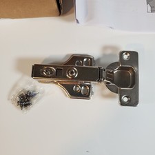 Satin Nickel, 105-Degree Soft-Close Face Frame Hinge, 10 Pack, Open Box