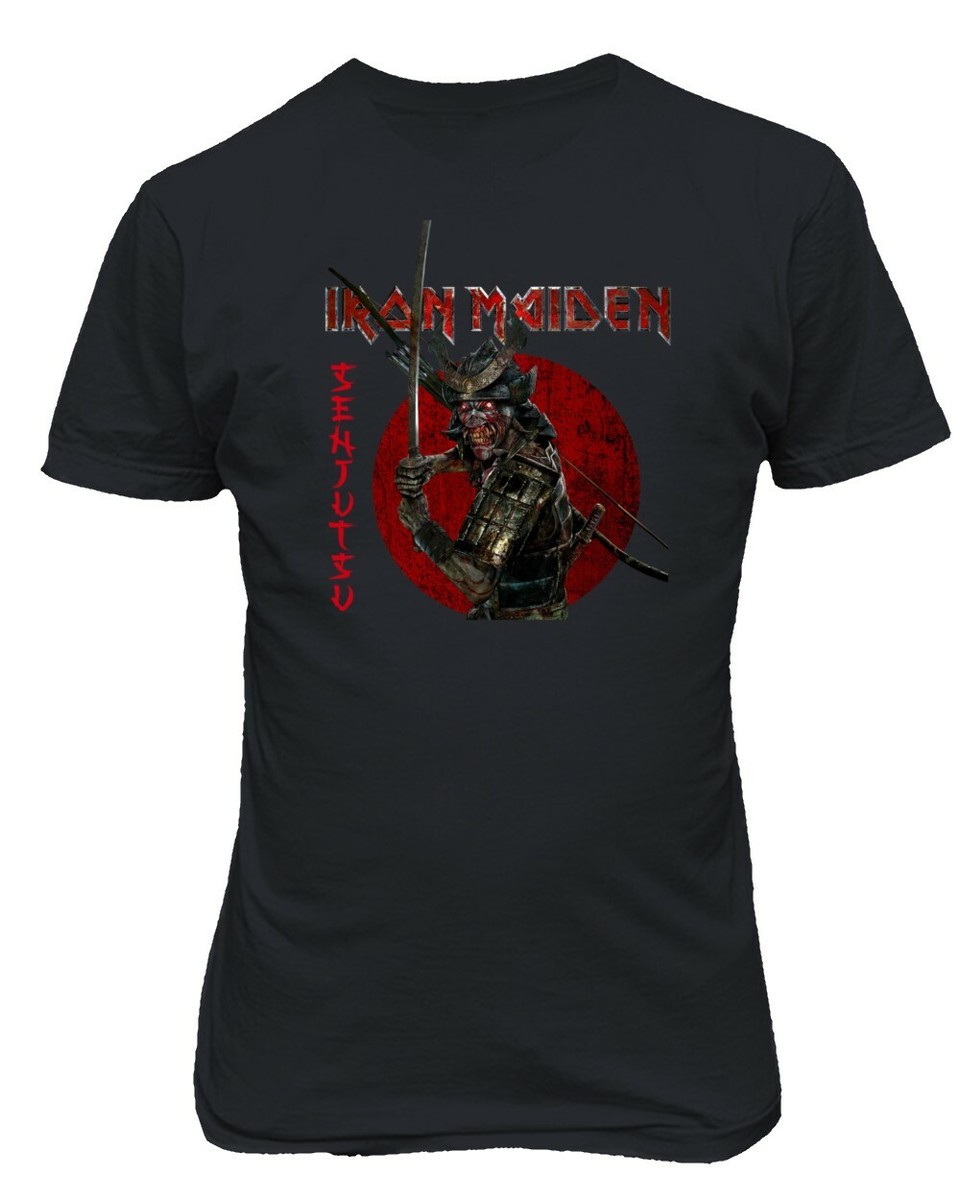 Maiden Senjutsu Eddie Warrior Red Circle Unisex T-Shirt