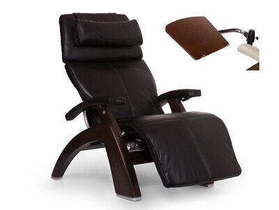 Human Touch PC-610 Espresso Supreme Premium Leather Perfect Chair Recliner Table