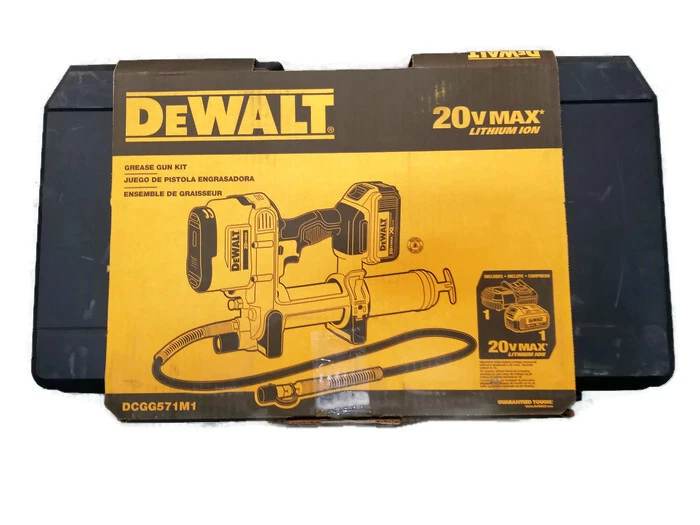 DeWALT Max 20V LithiumIon Grease Gun Kit DCGG571M1 With, 45 OFF