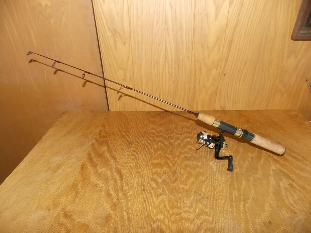 27.5 Ice Fishing Rod W/First Ice Reel FI-102 (Ex Cond) W/FREE Rod Holder  1/24