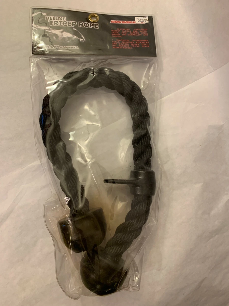CAP Barbell Deluxe Tricep Rope MB ROPE Black New