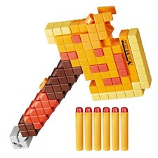 Nerf Minecraft Firebrand Dart Blasting Axe Toy for Kids 3 Dart Capacity