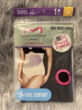Maidenform Flexees Shapewear Womens Size Medium High Waist Brief Soft Seamless