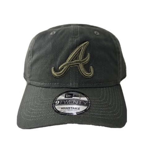 Atlanta Braves New Era 920 9Twenty Core Classic 2 Olive Green Adjustable Hat