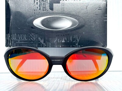 NEW Oakley EYE JACKET Matte Black POLARIZED Galaxy RUBY Sunglass