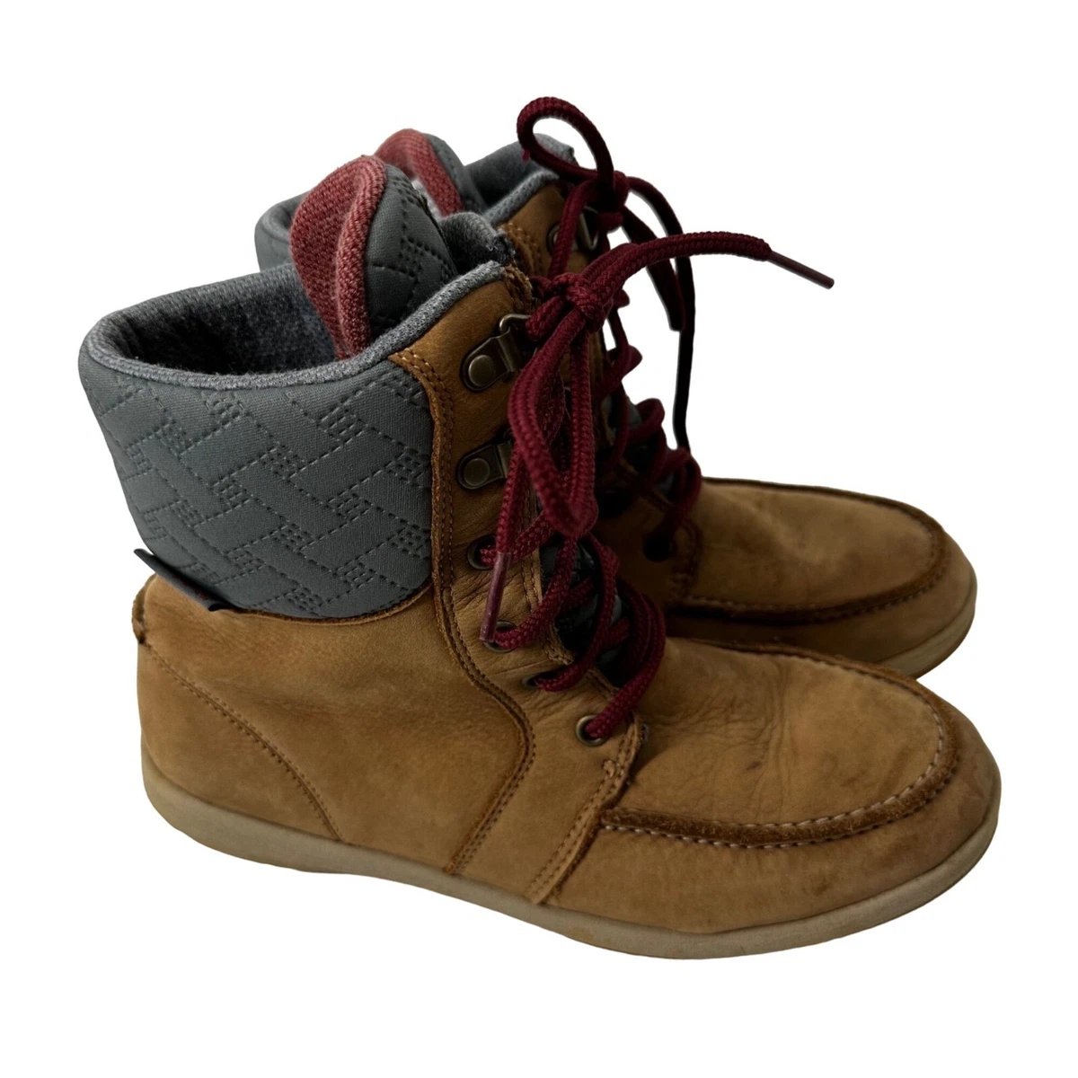Columbia PFG Bahama Waterproof Brown Gray Lace Up Boots Women s