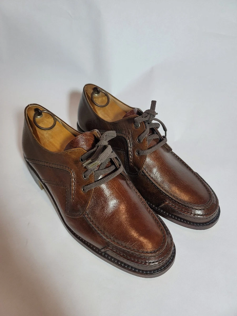 SALAMANDER ABERMATRIAL LEDER BROWN MENS LEATHER SHOES Made in West Germany. READ