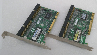 LOT OF 2: PROMISE TECH ULTRA66, 6001089, 03544T, 9841-00 REV A1, IDE PCI CARD