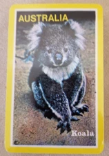 Australia playing cards Koala Designed and Made in British Hong Kong New.