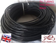 6 x 8mm Fuel Gas Air flex Polyurethane PU Pneumatic Tubing Hose Pipe-Black