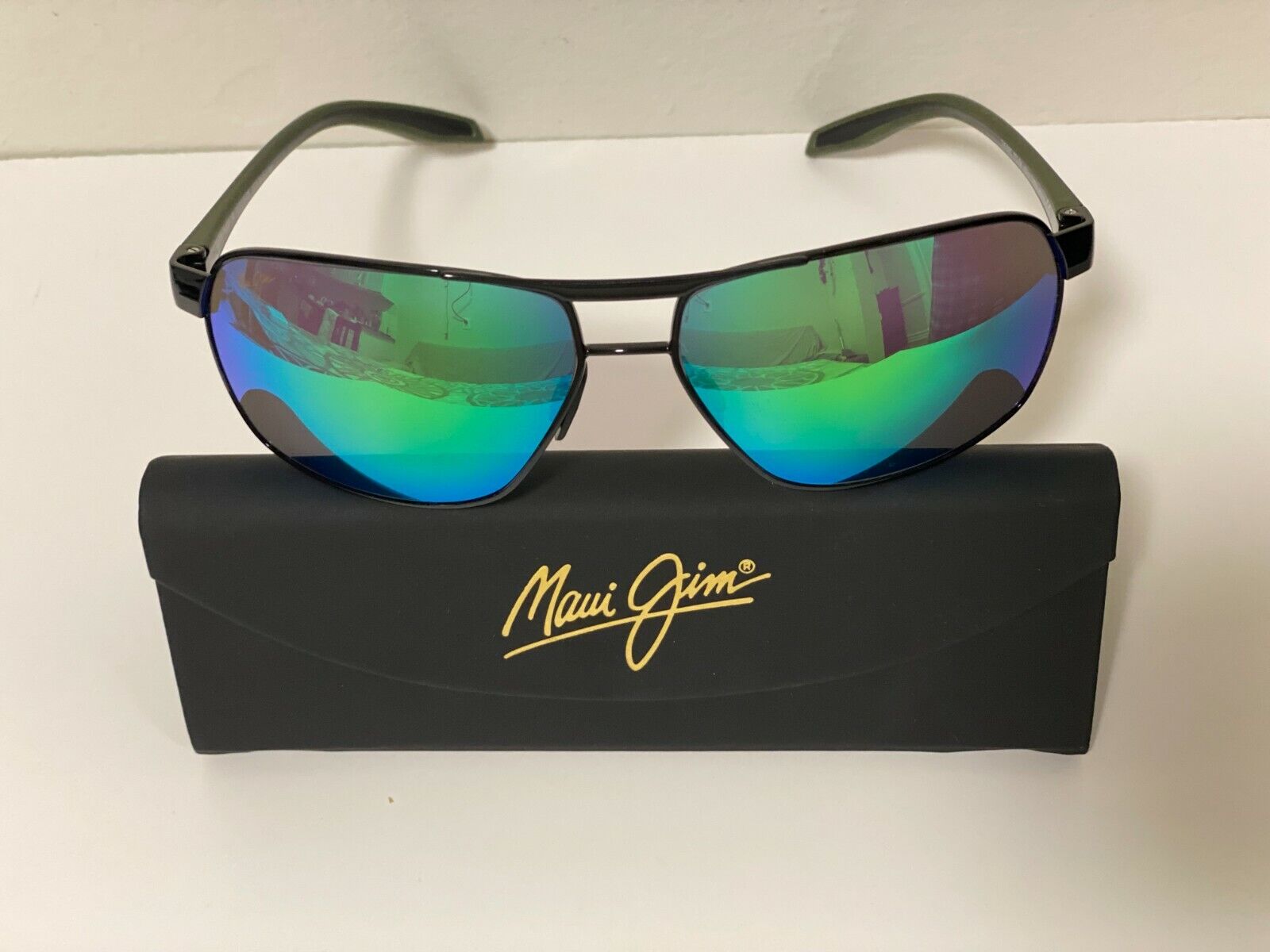 Maui Jim The Bird MJ835-15B Black Frame/ Maui Green Lenses Sunglasses for  men