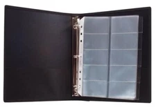 Advantus ANG303 Black Binder Business Card Anglers (Pack 12)