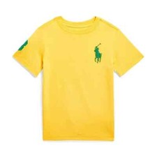 NWT Polo Ralph Lauren Big Pony Cotton Jersey Tee Yellow XL 18-20
