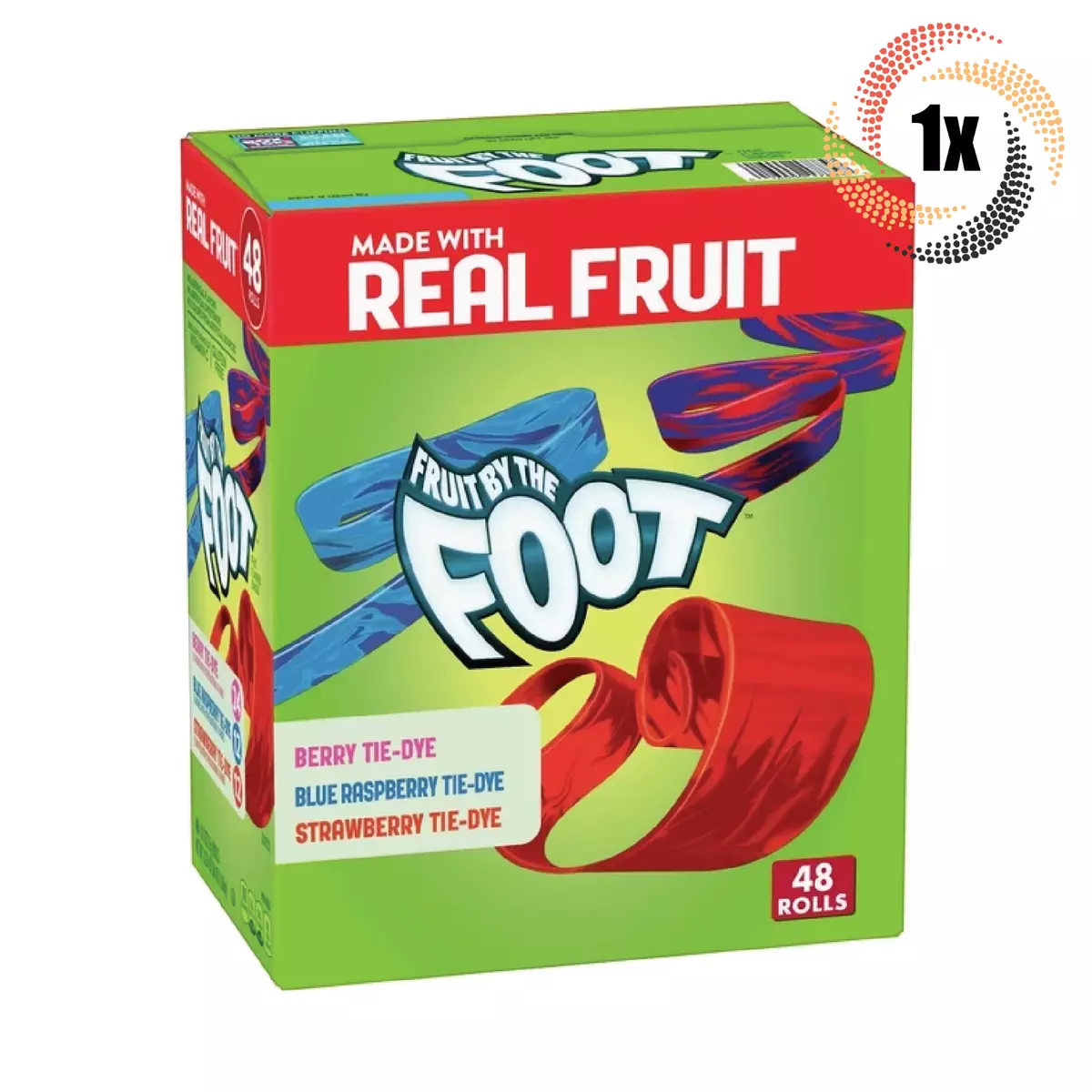 1x Box Fruit By The Foot Candy Assorted Flavor Fruit Roll Up