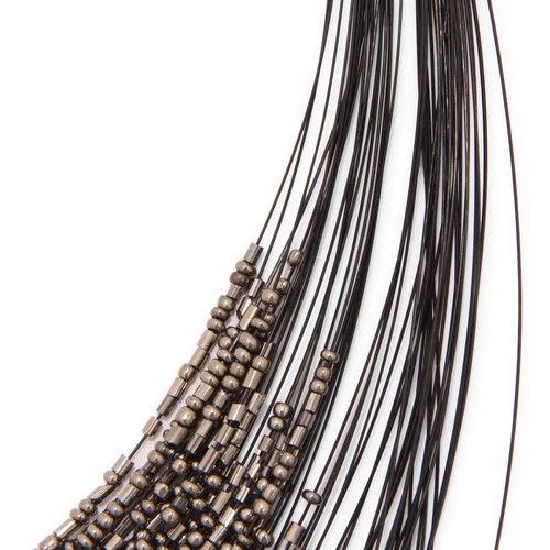 9204AQ collona donna LE VOLIÈRE woman beads necklace - Picture 3 of 4