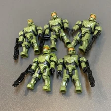 LOT 5 HALO MEGA CONSTRUX BLOKS UNSC MASTER CHIEF MINI FIGURE WARTHOG RALLY #6b