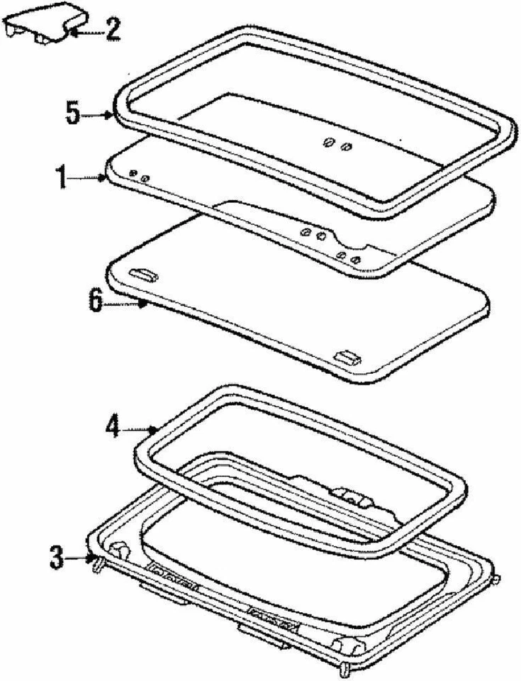 NISSAN Genuine 73872-01M05 PROTECTOR-GLASS 720DATSUN1979/01-1985/10 OEM Japan - Изображение 3 из 4