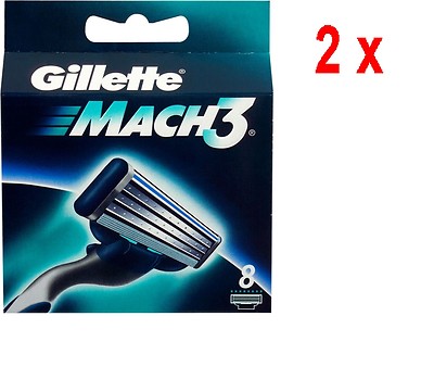 2 x GILLETTE Mach3 Rasierklingen - 8 Stück