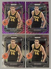 4- 2023 Prizm Draft Picks Kris Murray: 2 Purple Wave, 2 Base #49 Iowa