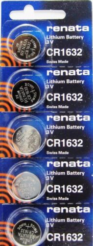 CR 1632 RENATA WATCH BATTERY(5 piece) ECR1632 FREE SHIPPING Authorized Seller  - Picture 1 of 4