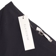 Elaine Kim NWT Tech Stretch Cropped Side Zip Pants Size XS US in Solid Blue