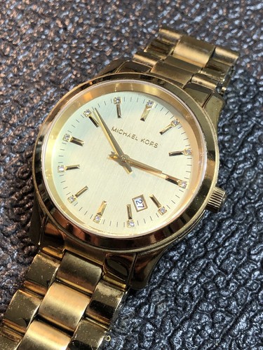 Michael Kors Women’s Dress Watch Champagne Dial Gold-tone Ladies MK5339 - 第 13/21 張圖片