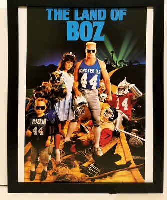 Brian Bosworth Seattle Seahawks Costacos Brothers 8.5x11 FRAMED Print Vintage Po