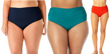 NWT Anne Cole Women's Side Shirred Bikini Bottoms Multicolor XS-24W 70 12HL036