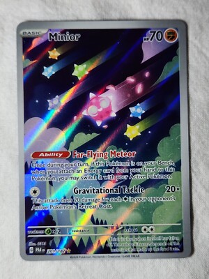 Pokemon Paradox Rift Minior Illustration Rare Full Art 201 #201