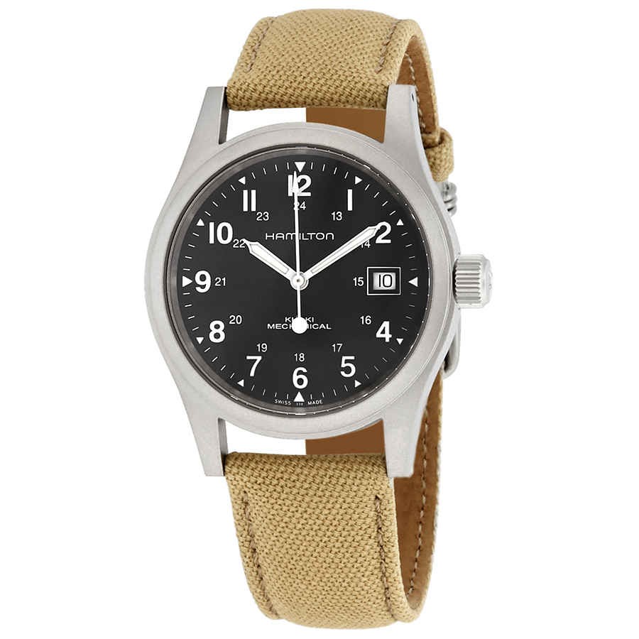 Hamilton Khaki Field Hand Wind Black Dial Men Watch H69439933