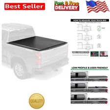 Low-Profile ETX Soft Roll-Up Tonneau Cover with Cargo Keepers for 5' 10" Bed