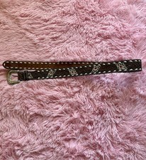 Ariat Genuine Leather Floral Belt With Etched Buckle A1032808