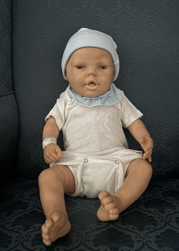Berjusa 1985 Anatomically Correct Baby Boy Doll Vintage Infant Newborn Vinyl 80s