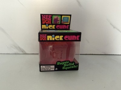 Authentic Needoh Nice Cube Swirl Pink Super Solid Squish 100% Authentic NEU