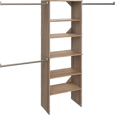 Closetmaid Suitesymphony Wood Closet Organizer Starter Kit with Tower and 3 Hang