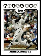 2008 Topps Jermaine Dye Chicago White Sox #274