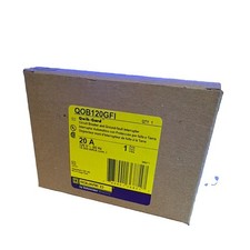 Square D QOB120GFI 20A 120V 1-Pole Bolt-On GFI Breaker Qwik-Grid
