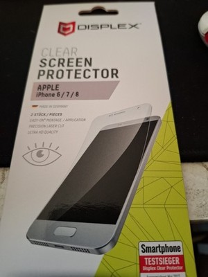 Displex Clear Screen Protector Folie 2 Stück Für IPhone 6, 7, 8