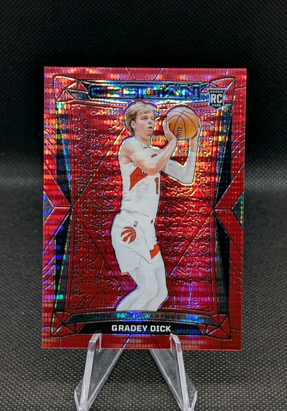 Gradey Dick 2023-24 Obsidian Lucky Envelopes Electric Etch /8 - Raptors Rookie